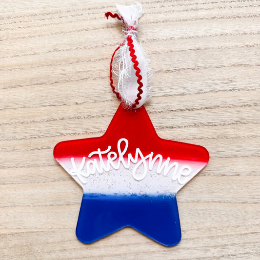 Personalized Fourth of July Tag / Sign
