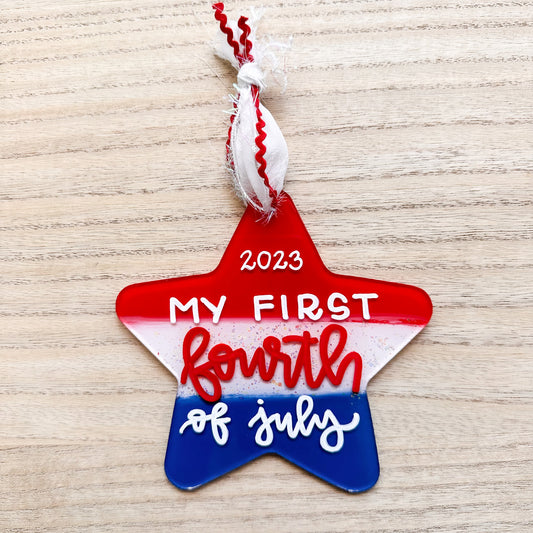 My First Fourth of July Tag / Sign