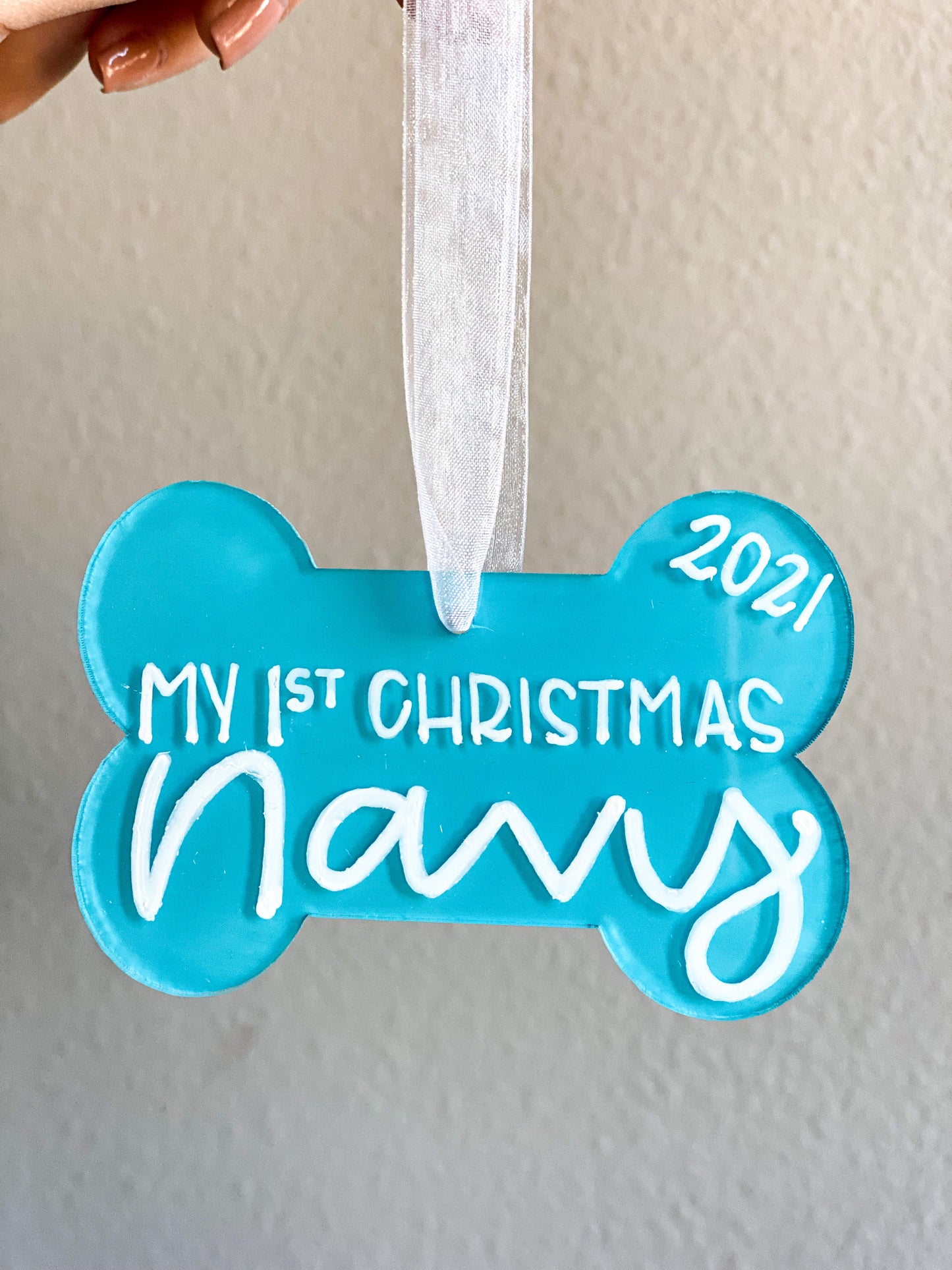 Dog Christmas Ornament - Acrylic